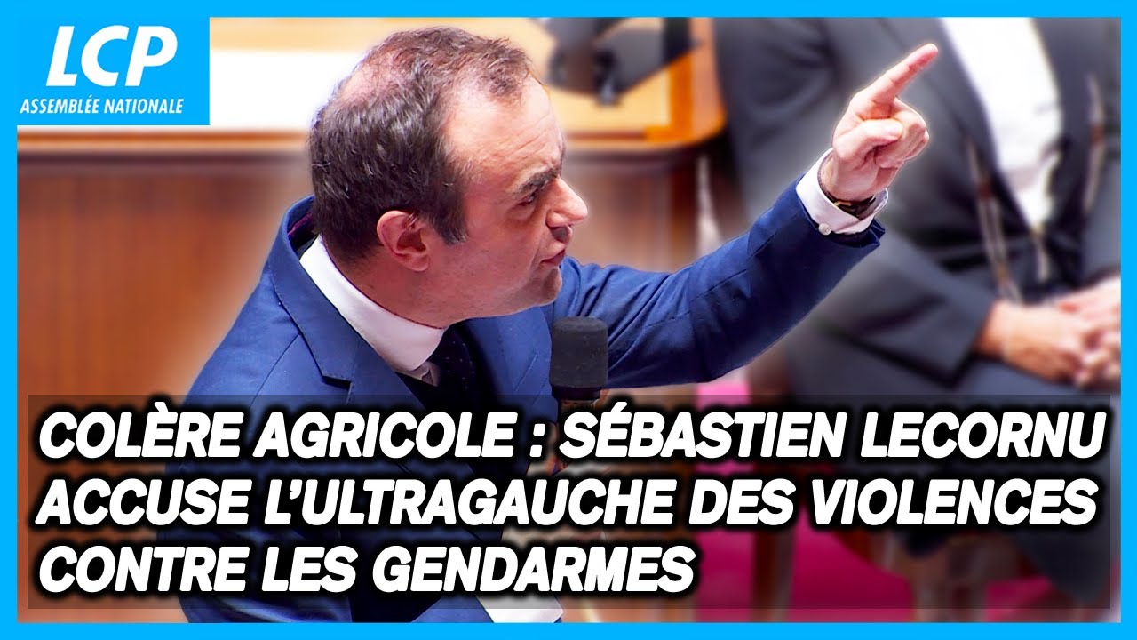 Colère agricole : Sébastien Lecornu met en cause l’ultragauche après les heurts avec les gendarmes