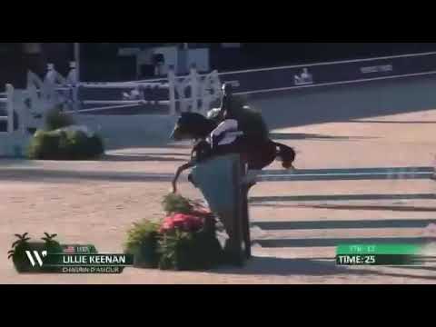 Chagrin D'Amour (CANDY DE NANTUEL) et Lillie Keenan - 1er d'une épreuve 150 au CSI3* de Wellington