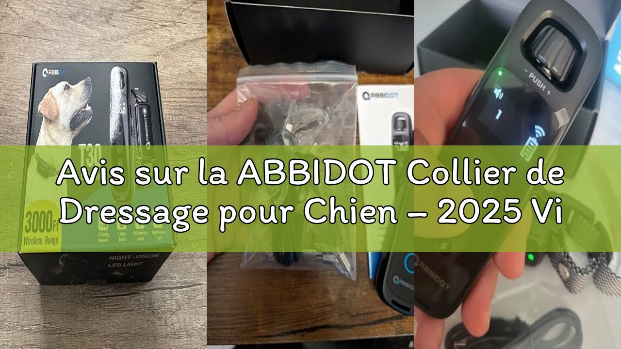 Avis sur la ABBIDOT Collier de Dressage pour Chien – 2025 Vibration Améliorée, sans Choc et Sûr, Col