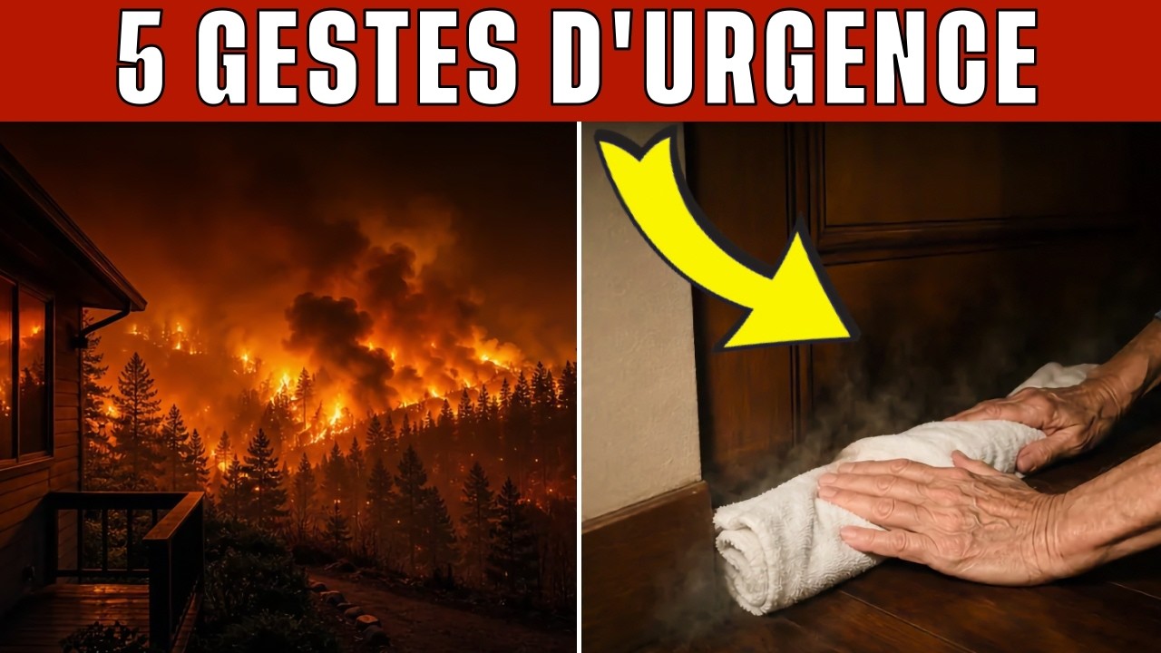 INCENDIES : les 5 GESTES qui sauvent (et L'ERREUR à éviter absolument)