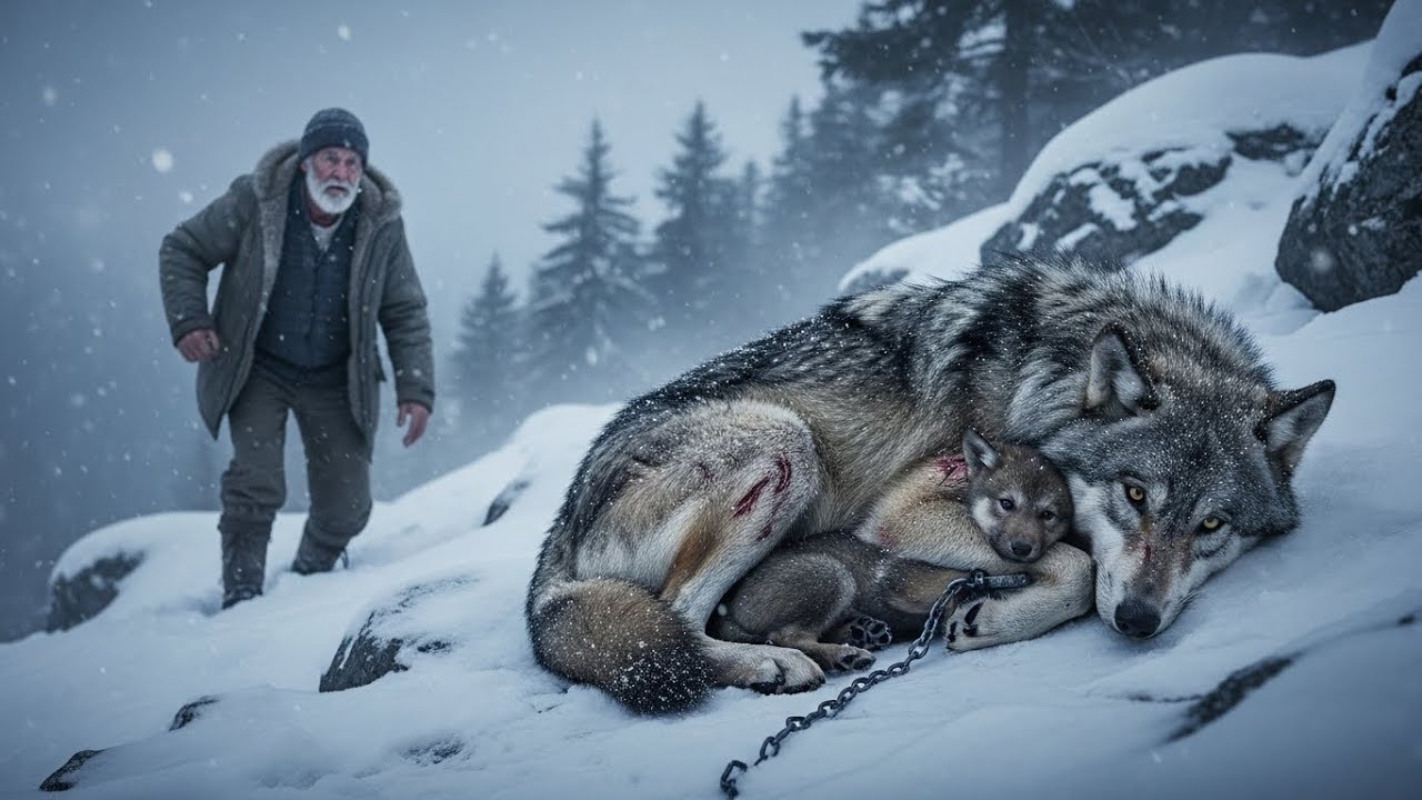 Mourante dans un piège, elle couvrait un chiot — le vieil homme changea leur destin