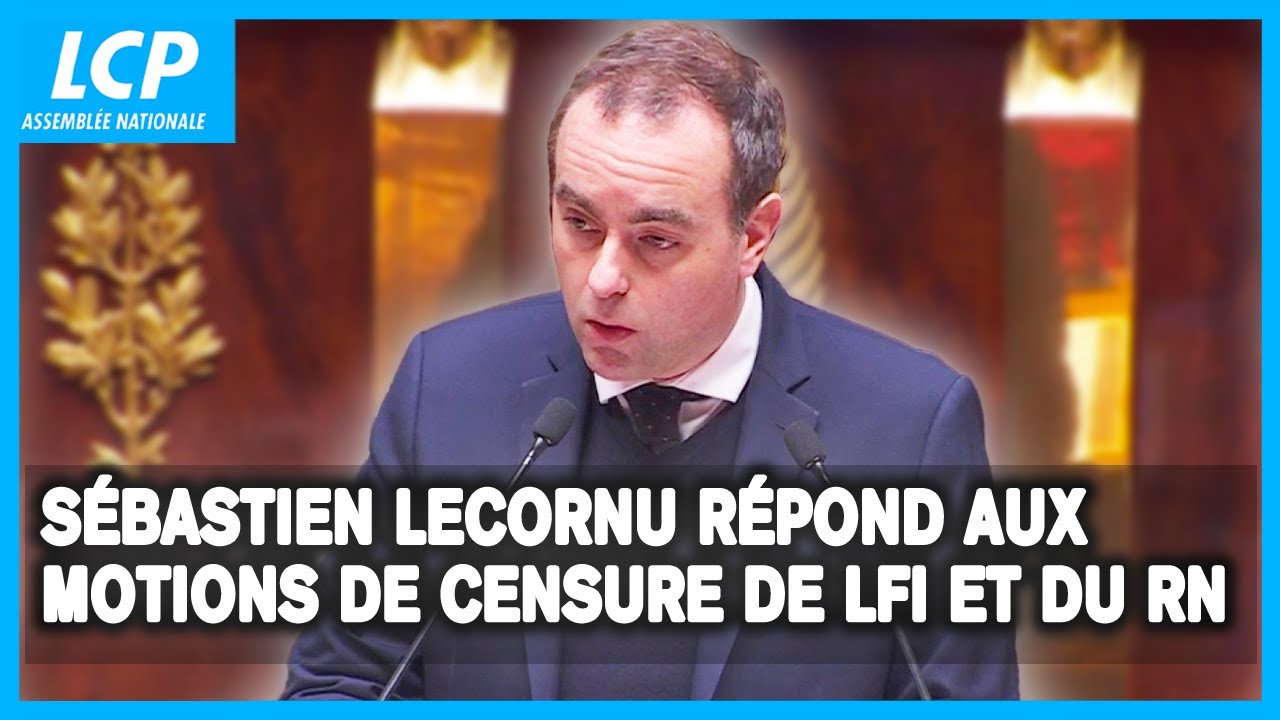 Sébastien Lecornu répond aux motions de censure défendues par LFI et le RN - 23/01/2026