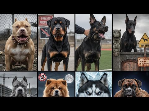 Les 10 chiens dangereux à éviter #chiendangereux #Bullmastiff #Pitbull #CaneCorso #Animaux