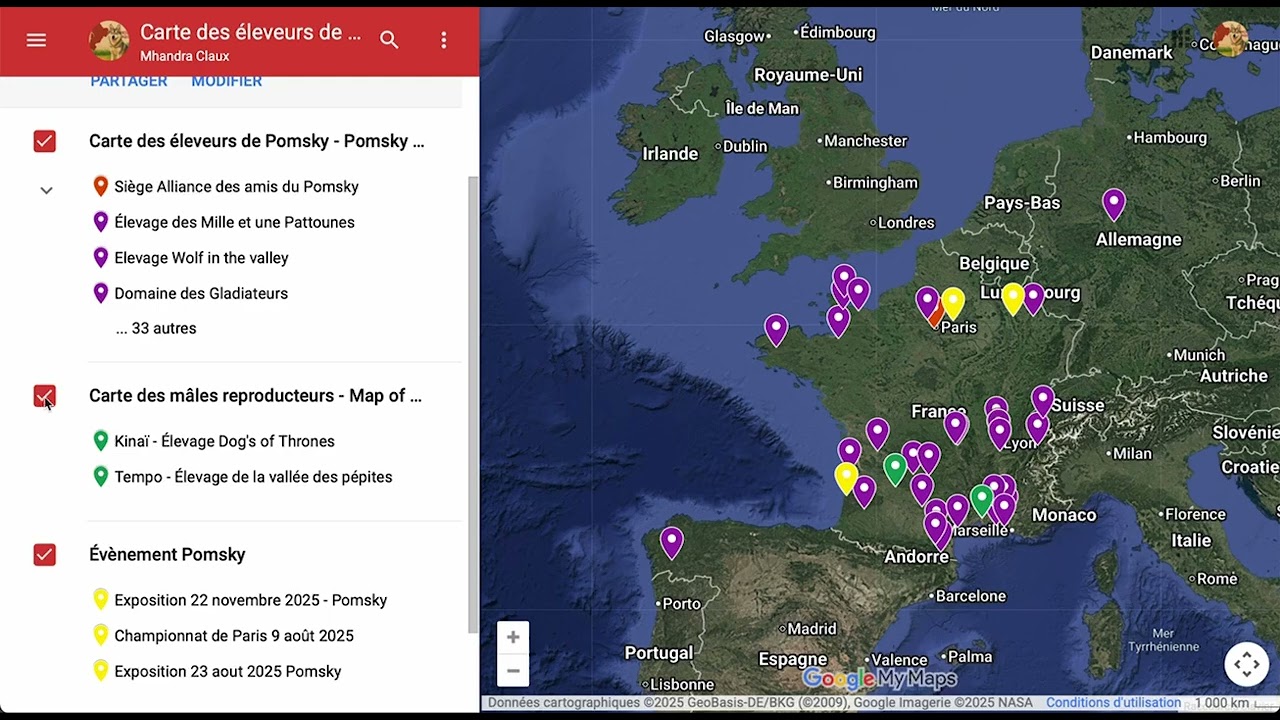 Hello à tous ! Découvrez notre CARTE INTERNATIONALE du Pomsky !
