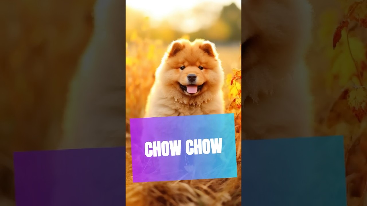 Le Chow Chow : Ce chien est-il un roi ou une peluche ? 👑🐾 #shorts