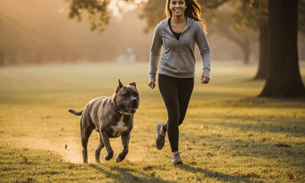 découvrez le cane corso croisé staff, un chien loyal, équilibré et protecteur, idéal pour les familles cherchant un compagnon fidèle et affectueux.