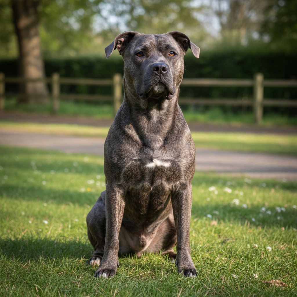 découvrez le cane corso croisé staff, un compagnon loyal, équilibré et protecteur, idéal pour les familles cherchant un chien dévoué et sûr.