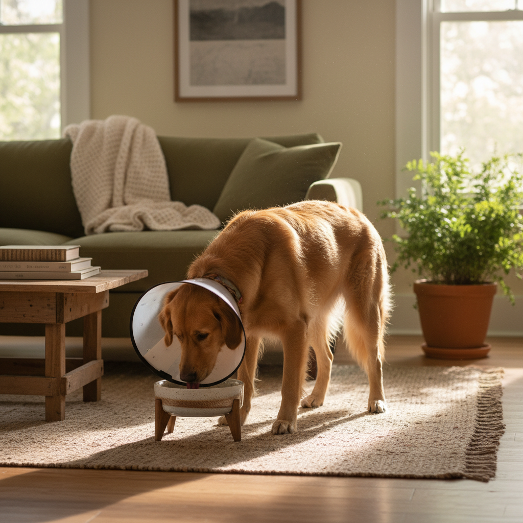 découvrez l'utilité de la collerette pour chien, nos conseils pour bien la choisir et des astuces pratiques pour assurer le confort de votre animal pendant sa convalescence.