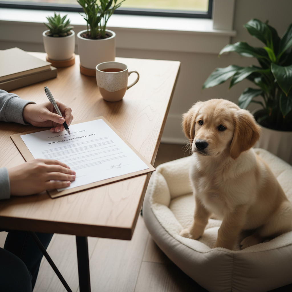 découvrez les mentions légales obligatoires à inclure dans un contrat de vente de chiot en 2025 pour garantir une transaction sécurisée et conforme à la loi.