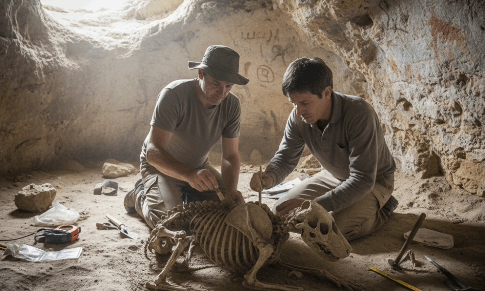 découvrez la découverte exceptionnelle dans une grotte du gard : le plus ancien squelette de chien jamais retrouvé en france, révélant des secrets fascinants sur l'histoire canine.