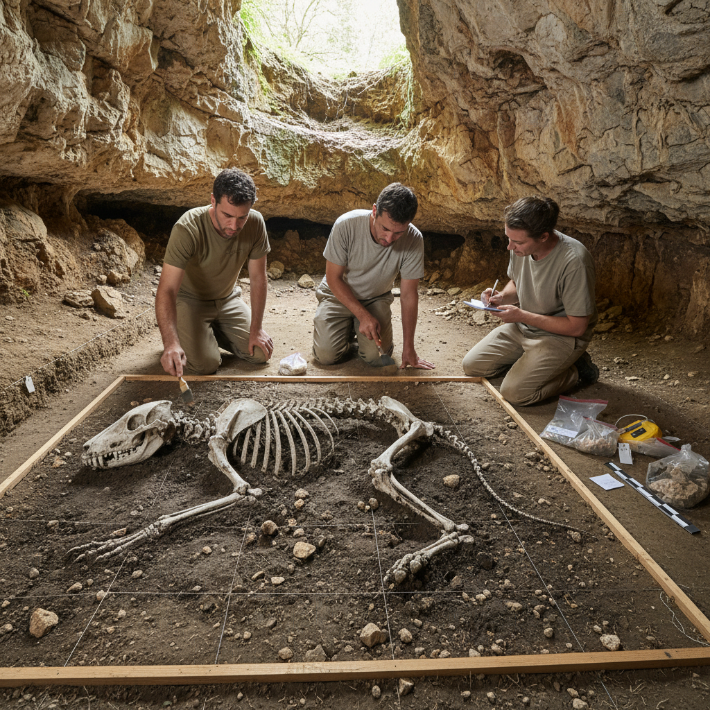 découvrez la découverte exceptionnelle dans une grotte du gard : le plus ancien squelette de chien jamais retrouvé en france, révélant des secrets fascinants sur l'histoire canine.