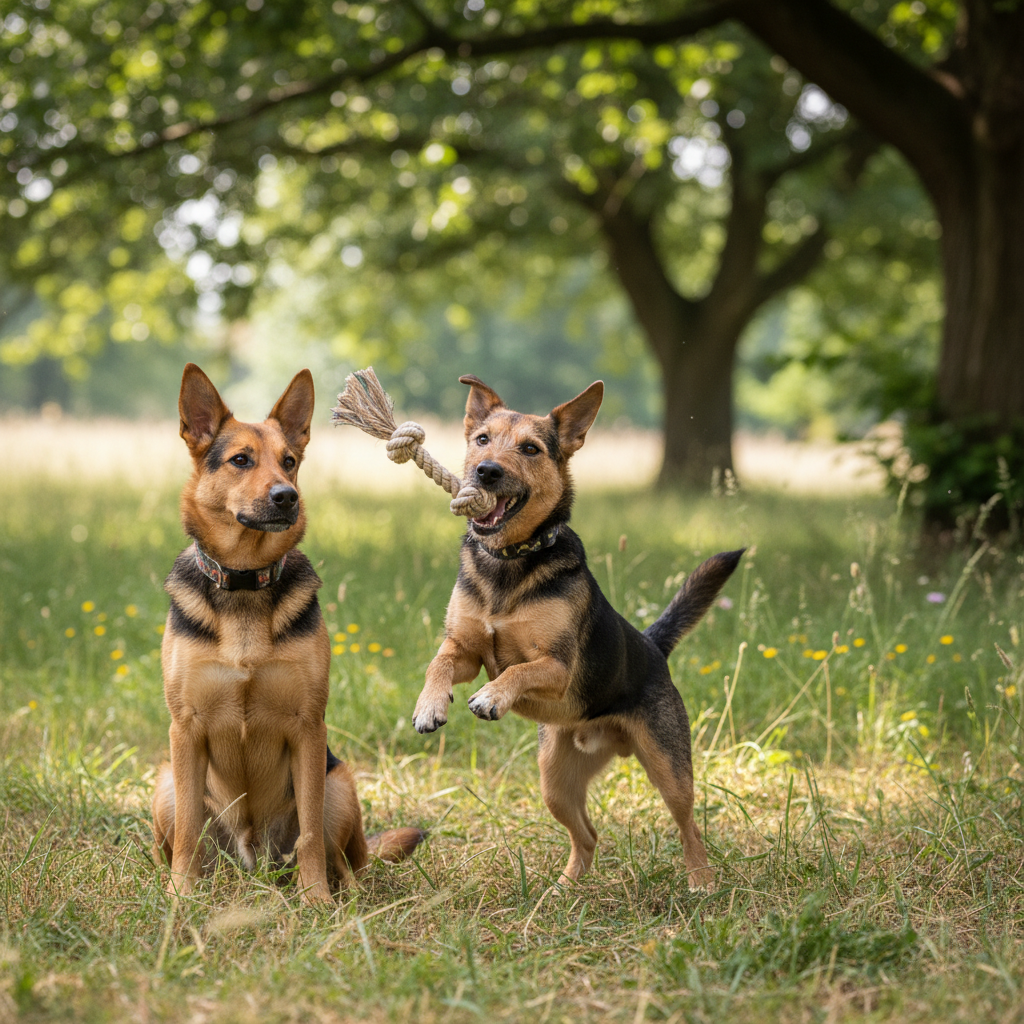 découvrez le jack russel croisé berger allemand, un chien alliant énergie débordante et fidélité exemplaire, parfait pour les familles actives en quête d'un compagnon loyal et dynamique.