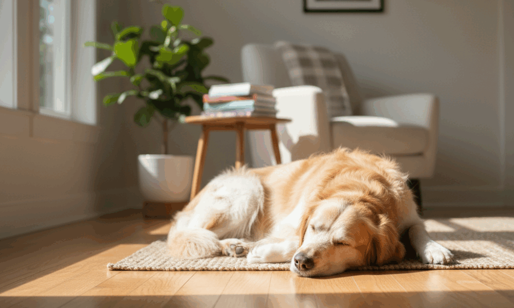 découvrez pourquoi votre chien dort par terre, quand ce comportement est normal et quand il peut être signe d'un problème de santé ou de bien-être.