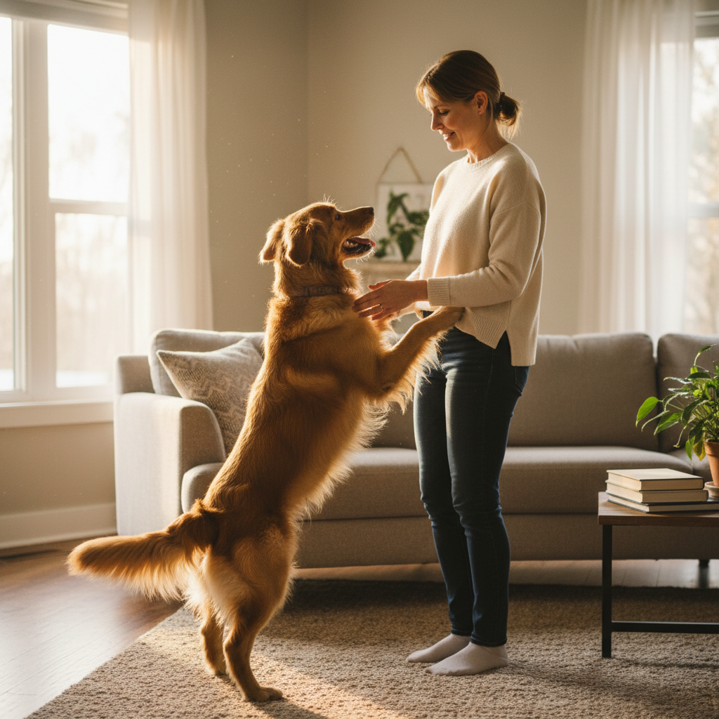découvrez pourquoi votre chien vous saute dessus et apprenez des méthodes efficaces pour corriger ce comportement afin d'améliorer votre relation avec votre compagnon à quatre pattes.