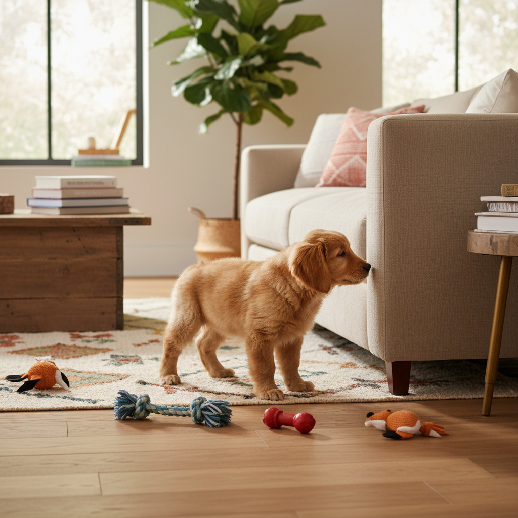 découvrez des conseils efficaces pour empêcher votre chiot de manger le canapé et instaurer de bonnes habitudes dès le début.