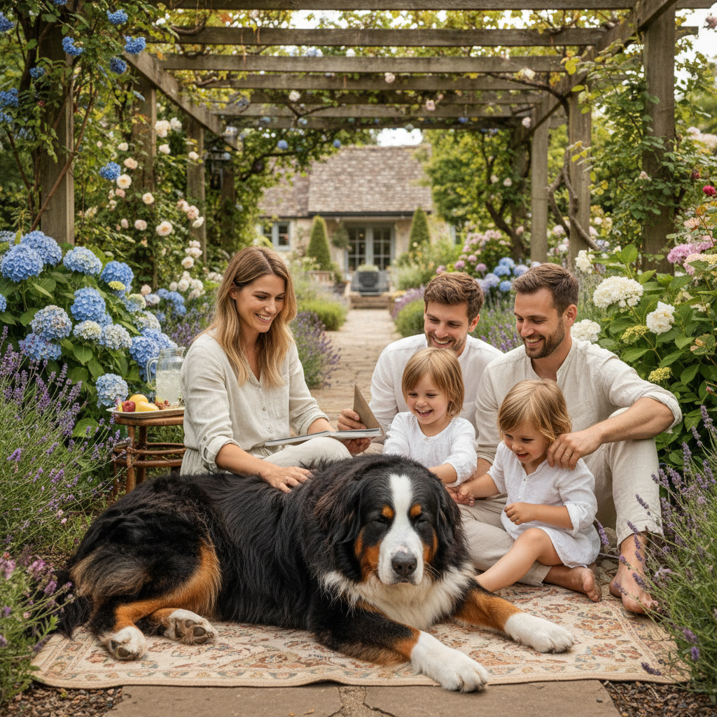découvrez le bouvier bernois croisé montagne des pyrénées, un chien fidèle et protecteur, parfait pour les familles. tout ce qu'il faut savoir sur son caractère, son entretien et ses besoins.