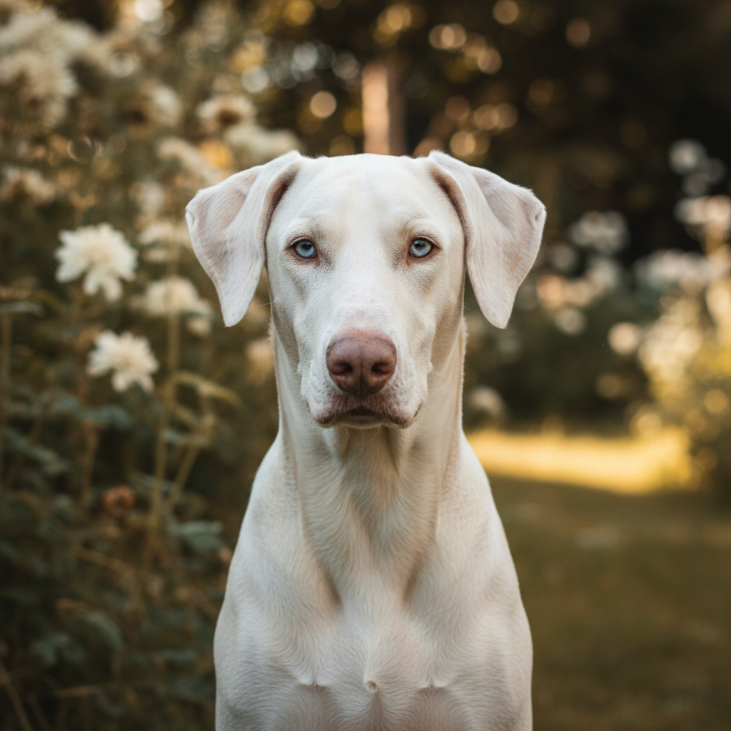 découvrez le doberman blanc, un chien d'exception au regard intense. apprenez tout sur son caractère, son entretien et ses particularités uniques.