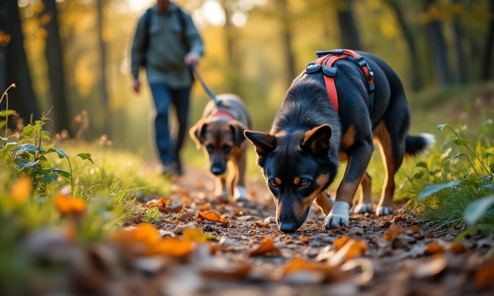 initiez-vous au mantrailing et apprenez le pistage canin avec votre chien. découvrez les techniques et les bienfaits de cette activité passionnante pour renforcer votre complicité.