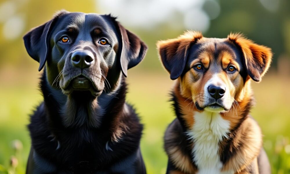 découvrez le labrador croisé berger australien, un chien alliant énergie sportive et intelligence, parfait pour les familles actives et les amateurs de chiens dynamiques.
