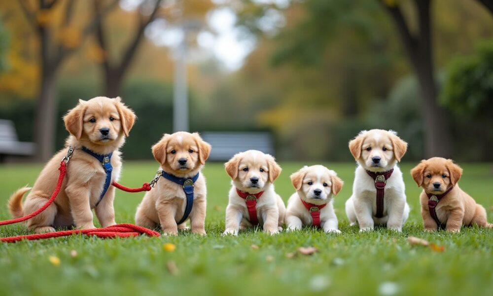 découvrez comment choisir la longueur idéale de laisse pour votre chiot en fonction de son âge, pour des promenades sûres et agréables.