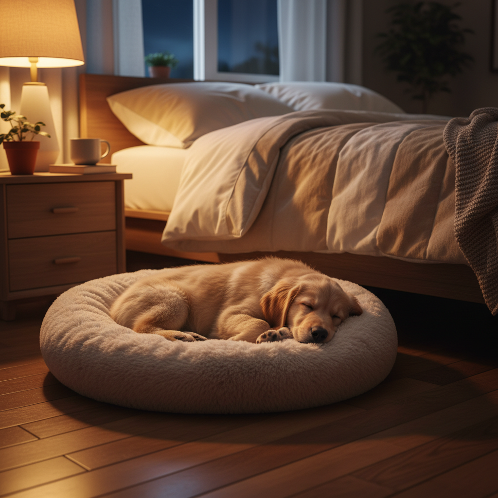 découvrez nos conseils pratiques pour choisir le meilleur endroit où faire dormir votre chiot et assurer une première nuit calme et rassurante.