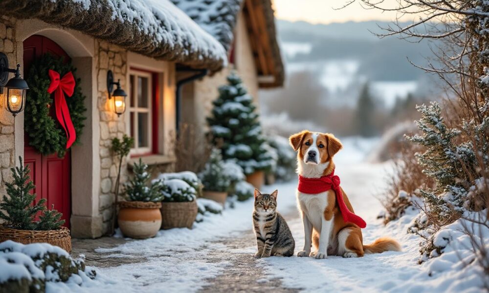 découvrez les adorables photos de chiens et chats posant pour noël en pays de bray, une belle célébration festive avec nos compagnons à quatre pattes.