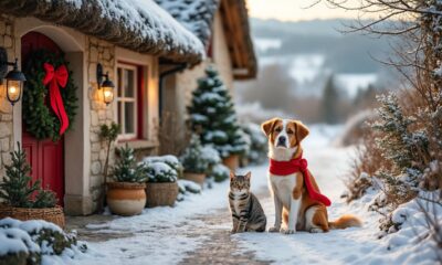 découvrez les adorables photos de chiens et chats posant pour noël en pays de bray, une belle célébration festive avec nos compagnons à quatre pattes.