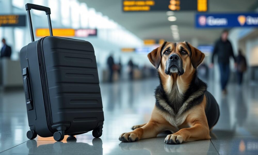 découvrez comment la justice européenne considère qu'un chien égaré par une compagnie aérienne a une valeur aussi faible qu'une valise, soulevant des questions sur la protection des animaux en voyage.