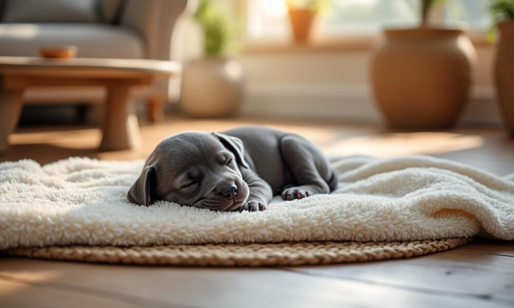 découvrez combien d'heures de sommeil un chiot de 2 mois a besoin pour un développement sain et un rythme de repos idéal.