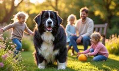 découvrez le terre-neuve croisé labrador, un chien robuste et tendre, parfait compagnon pour toute la famille, alliant douceur, fidélité et énergie.