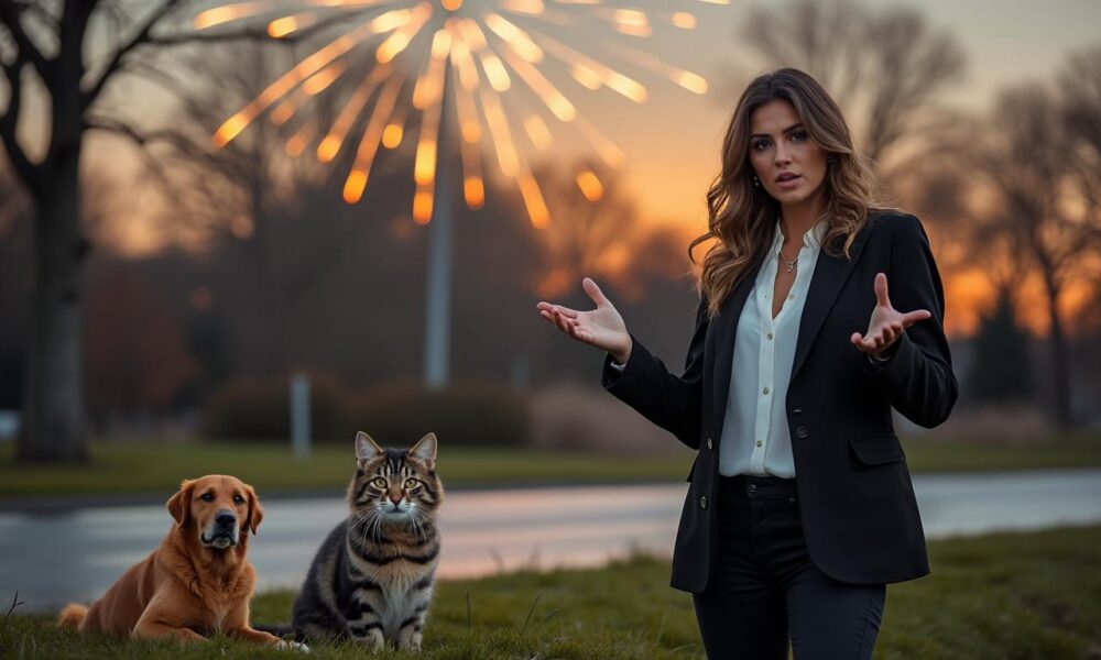 un influenceur allemand alerte sur les effets douloureux des feux d'artifice durant les fêtes, soulignant l'impact négatif sur le bien-être des animaux.