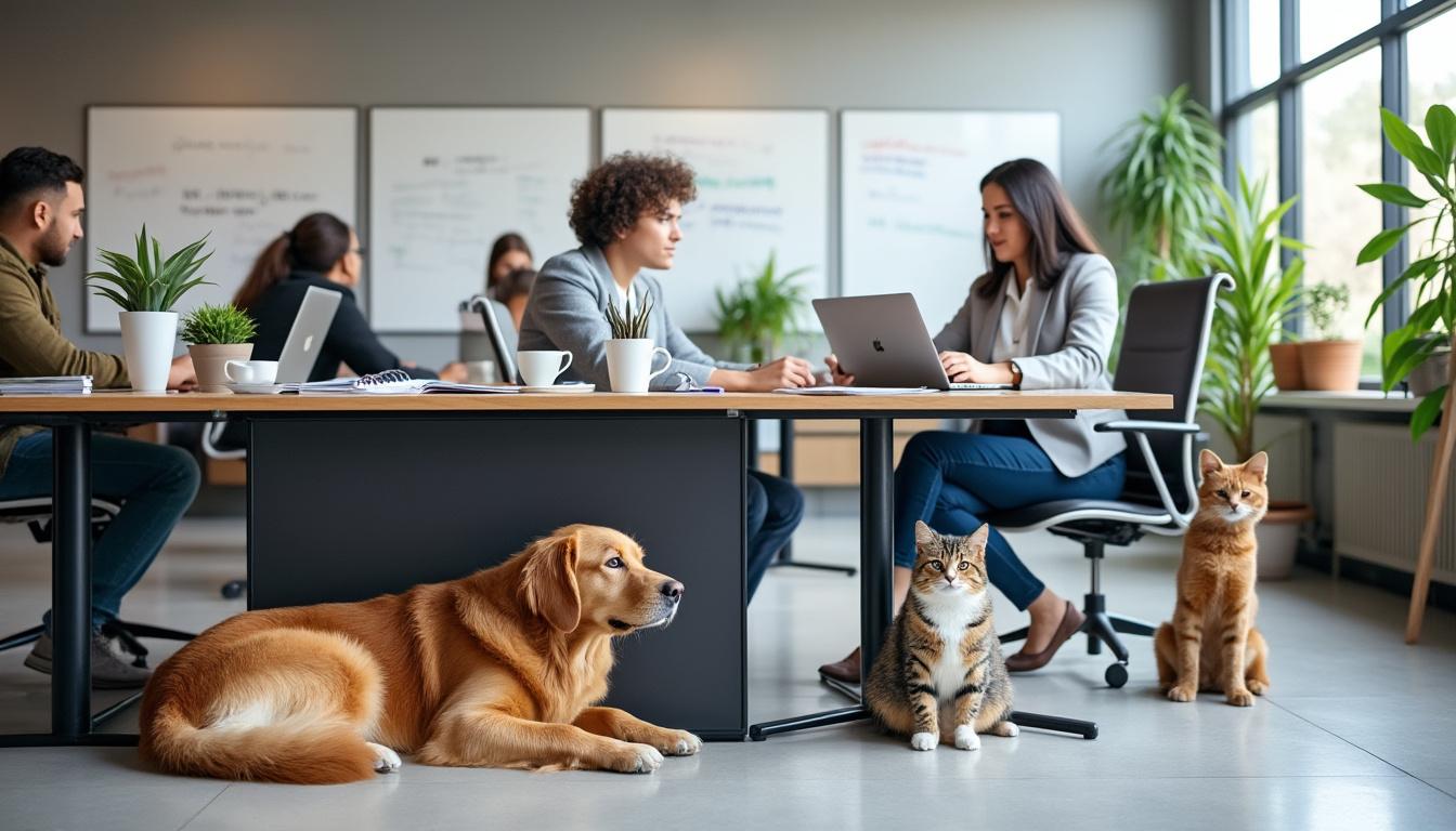découvrez comment la présence de nos compagnons à quatre pattes au bureau améliore le bien-être, la productivité et l'ambiance de travail grâce à des bienfaits insoupçonnés.