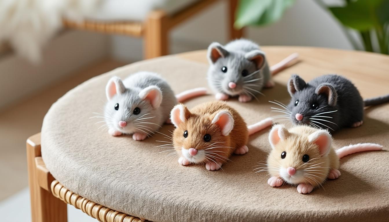 découvrez notre sélection des meilleures souris pour chat, des jouets parfaits pour stimuler l’instinct de chasseur de votre félin et lui offrir des heures de jeu et de plaisir.